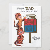 ヴィンテージfor Youパパキャッツファーズデーホリデー シーズンカード (正面)