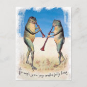 ヴィンテージFROGSクリスマスポストカード ポストカード (正面)