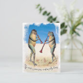 ヴィンテージFROGSクリスマスポストカード ポストカード (スタンド正面)