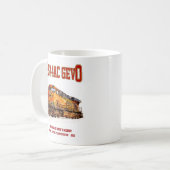 ヴィンテージGE ES44AC GEVOディーゼル機関車 コーヒーマグカップ (正面左)