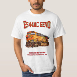 ヴィンテージGE ES44AC GEVOディーゼル機関車 Tシャツ