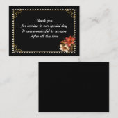 ヴィンテージGemstoneフレームサンキューカード ノートカード (正面/裏面)