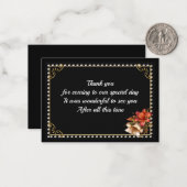 ヴィンテージGemstoneフレームサンキューカード ノートカード (正面/裏面インサイチュ)