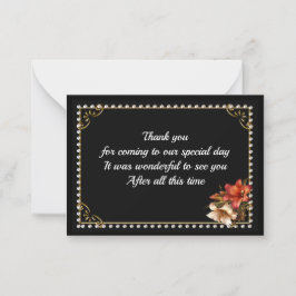 ヴィンテージGemstoneフレームサンキューカード ノートカード