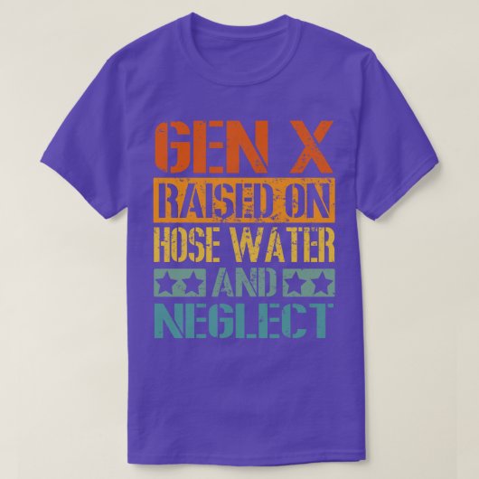 ヴィンテージGEN Xホースの水と無視で発生 Tシャツ (デザイン正面)