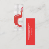 ヴィンテージGLAMピーコックスリム名刺 スキニー名刺 (正面/裏面)