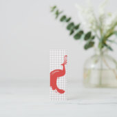 ヴィンテージGLAMピーコックスリム名刺 スキニー名刺 (スタンド正面)