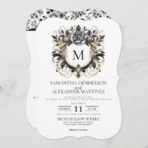 ヴィンテージGlamフローラQRコードと詳細結婚