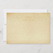 ヴィンテージGlam金ゴールド結婚紙吹雪の写真 サンキューカード (裏面)