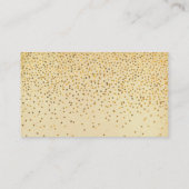 ヴィンテージGlam金ゴールド結婚紙吹雪の護衛カード プレイスカード (裏面)