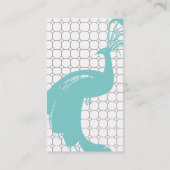 ヴィンテージGLAM PEACOCK (Brown/Aqua)名刺 名刺 (裏面)