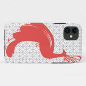 ヴィンテージGLAM PEACOCK in Red iPhone 5ケース Case-Mate iPhoneケース (裏面(横))
