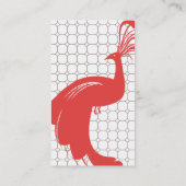 ヴィンテージGLAM PEACOCK (Red/Brown)名刺 名刺 (裏面)