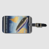 ヴィンテージGraf Zeppelin旅行ポスター ラゲッジタグ (正面横)