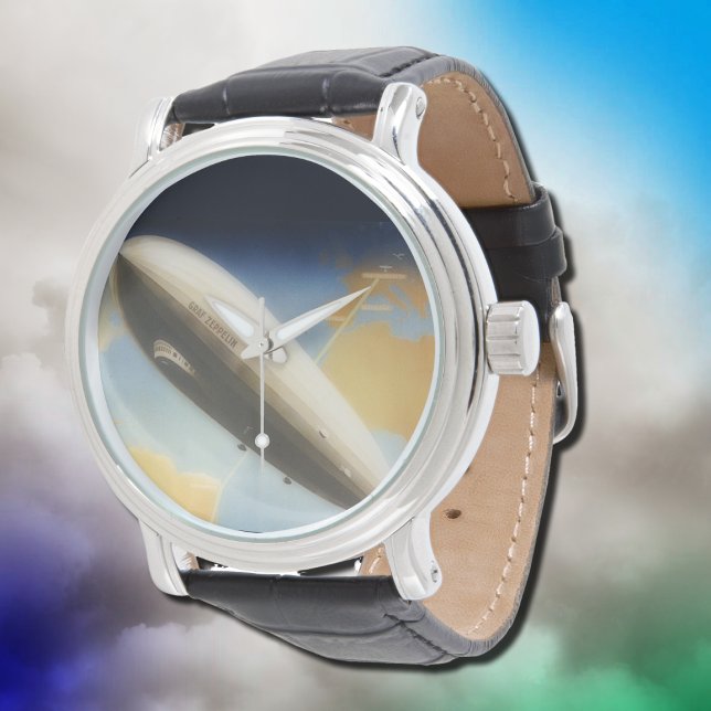 ヴィンテージGraf Zeppelin旅行ポスター 腕時計 (クリエイターアップロード済み)