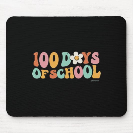ヴィンテージGroovy 100日の学校の先生スタッド マウスパッド (正面)