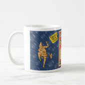 ヴィンテージ'GROTTO CIRCUS'イラスト コーヒーマグカップ (左)