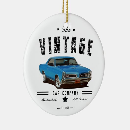 ヴィンテージGTO自動車会社 セラミックオーナメント (右)