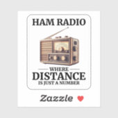 ヴィンテージHam無線事業者 シール (シート)