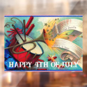 ヴィンテージHappy 4Th Of 7月の窓にしがみつく ウィンドウサイン (シート2)