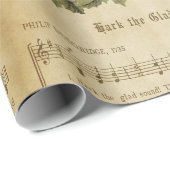 ヴィンテージHark the Glad Soundクリスマスキャロルの台本 ラッピングペーパー (ロールコーナー)