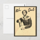 ヴィンテージHarriet Tubman - We Out - Black History ポストカード (正面/裏面)