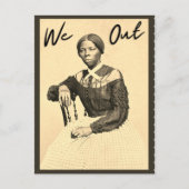 ヴィンテージHarriet Tubman - We Out - Black History ポストカード (正面)