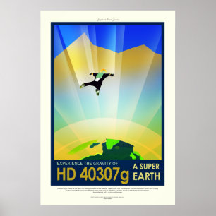 ヴィンテージHD 40307g地球すごい宇宙旅行 ポスター