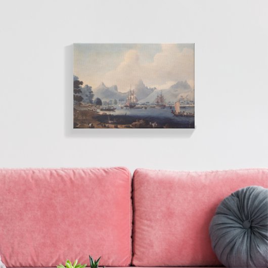 ヴィンテージHMSの解決とMoreaでの検出 キャンバスプリント (インサイチュ (リビング))