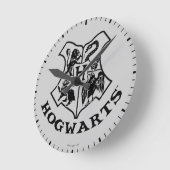 ヴィンテージHOGWARTS™スクールクレスト ラウンド壁時計 (傾斜)