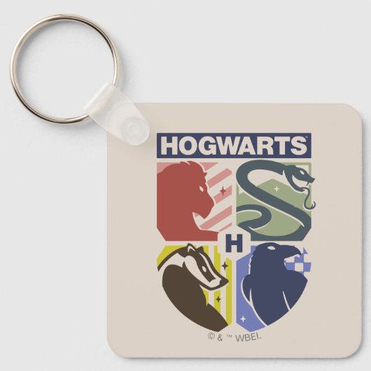 ヴィンテージHOGWARTS™スタンプクレスト キーホルダー (正面)