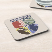 ヴィンテージHOGWARTS™スタンプクレスト コースター (左側)