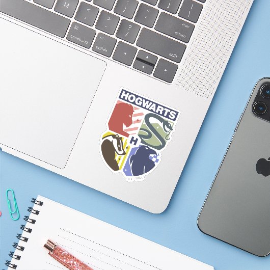 ヴィンテージHOGWARTS™スタンプクレスト シール (ノートパソコンとiPhone)