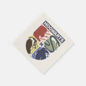 ヴィンテージHOGWARTS™スタンプクレス スタンダードカクテルナプキン (角)