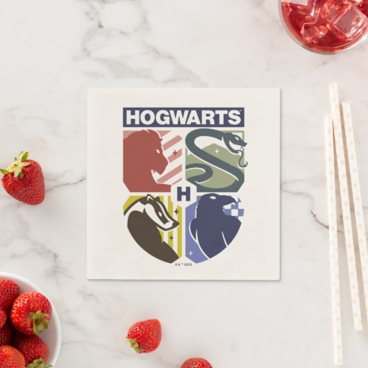 ヴィンテージHOGWARTS™スタンプクレス スタンダードカクテルナプキン (インサイチュ)