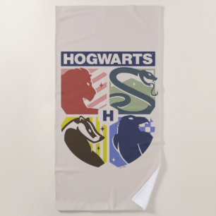 ヴィンテージHOGWARTS™スタンプクレス ビーチタオル