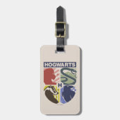 ヴィンテージHOGWARTS™スタンプクレス ラゲッジタグ (正面縦)