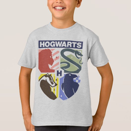 ヴィンテージHOGWARTS™スタンプクレス Tシャツ (正面)