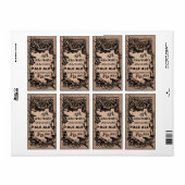 ヴィンテージHomeBreaked Beer Labelフェードレッド ラベル (フルシート)