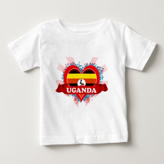 ヴィンテージIラブウガンダ ベビーTシャツ (正面)