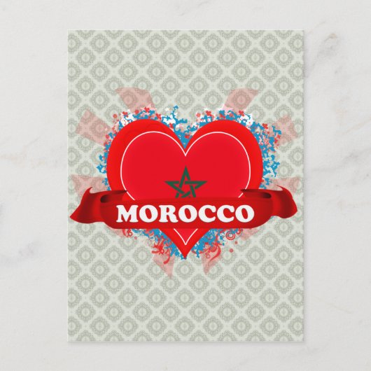 ヴィンテージIラブモロッコ ポストカード (正面)