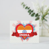 ヴィンテージI愛インド ポストカード (スタンド正面)