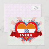 ヴィンテージI愛インド ポストカード (正面/裏面)