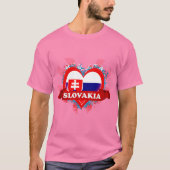 ヴィンテージI愛スロバキア Tシャツ (正面)
