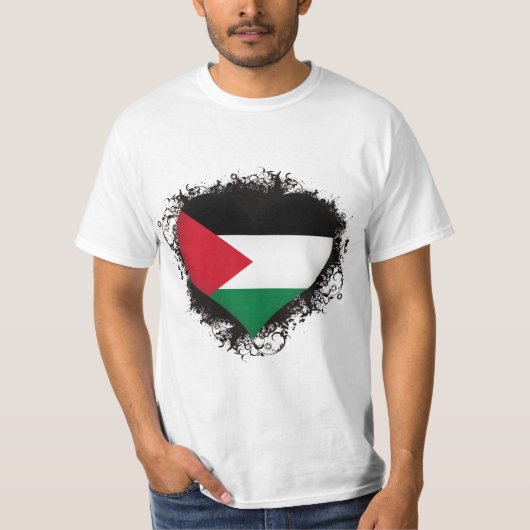 ヴィンテージI愛パレスチナ Tシャツ (正面)