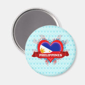ヴィンテージI愛フィリピン マグネット (正面/裏面)