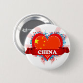ヴィンテージI愛中国 缶バッジ (正面&裏面)