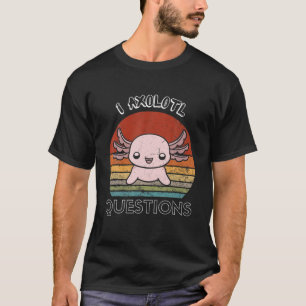 ヴィンテージI Axolotl質問かわいいAxolotlキッズファン Tシャツ