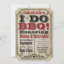 ヴィンテージI do BBQバーベキュー婚約パーティ