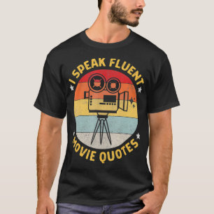 ヴィンテージI Fluent 話 Movie引用文Movie Lover Bi Tシャツ